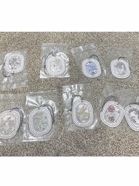 Diptyque Car Air Freshener, 9 Floral Scents With Free Ribbon Sealed 9